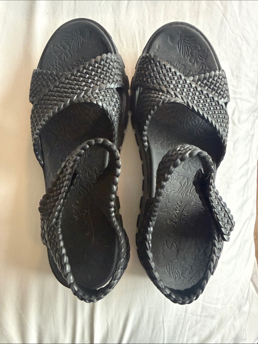 Skechers Comfort Braided Black Women's Sandals. Size 10